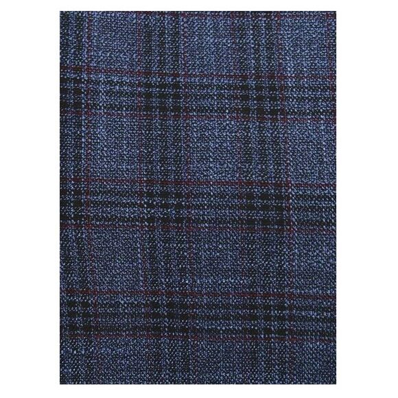 Tommy Hilfiger Men's Modern-Fit Check Sport Coat (38R, Blue/Red)